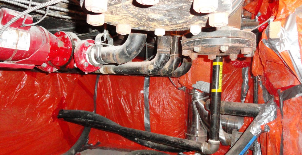 Apartment boiler room | Asbestos Removal | Amiante National Asbestos